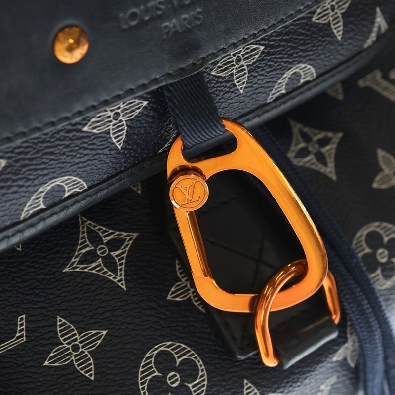 Louis Vuitton Monogram Ink Discovery Backpack Navy Leather