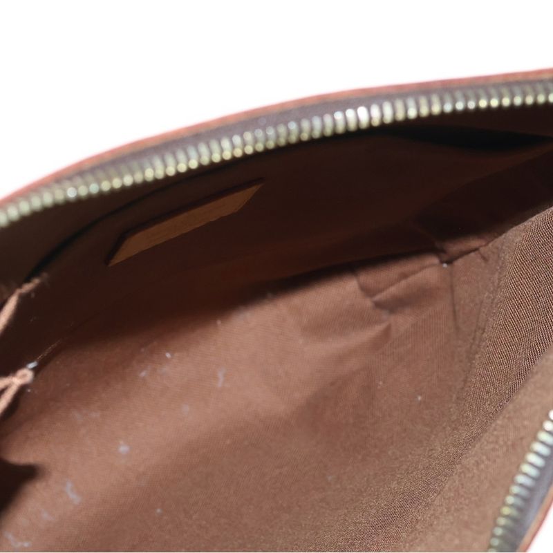 Louis Vuitton Monogram Odeon PM Shoulder Bag Brown Leather Gold