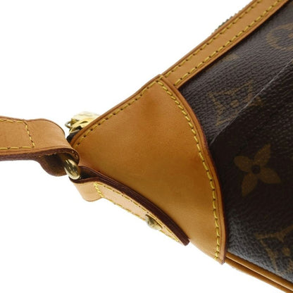Louis Vuitton Monogram Odeon PM Shoulder Bag Brown Leather Gold