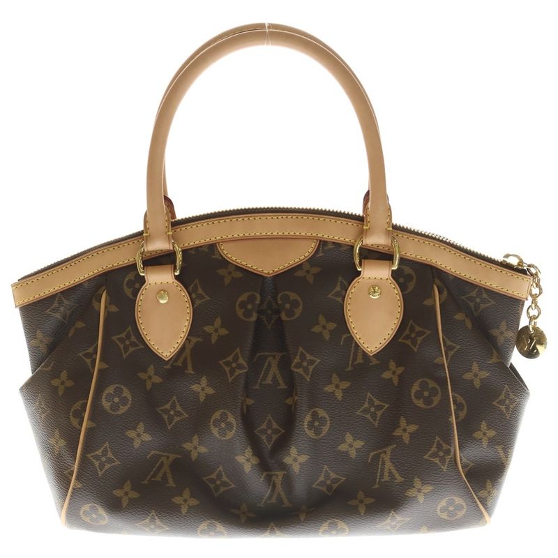 Louis Vuitton Monogram Divoli PM Handbag Brown Leather
