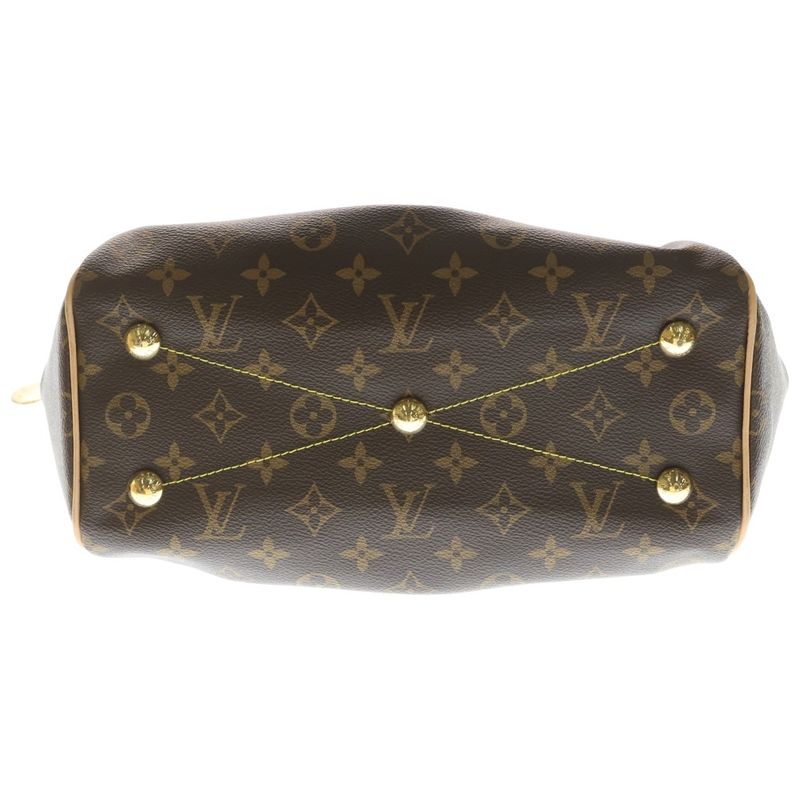 Louis Vuitton Monogram Divoli PM Handbag Brown Leather