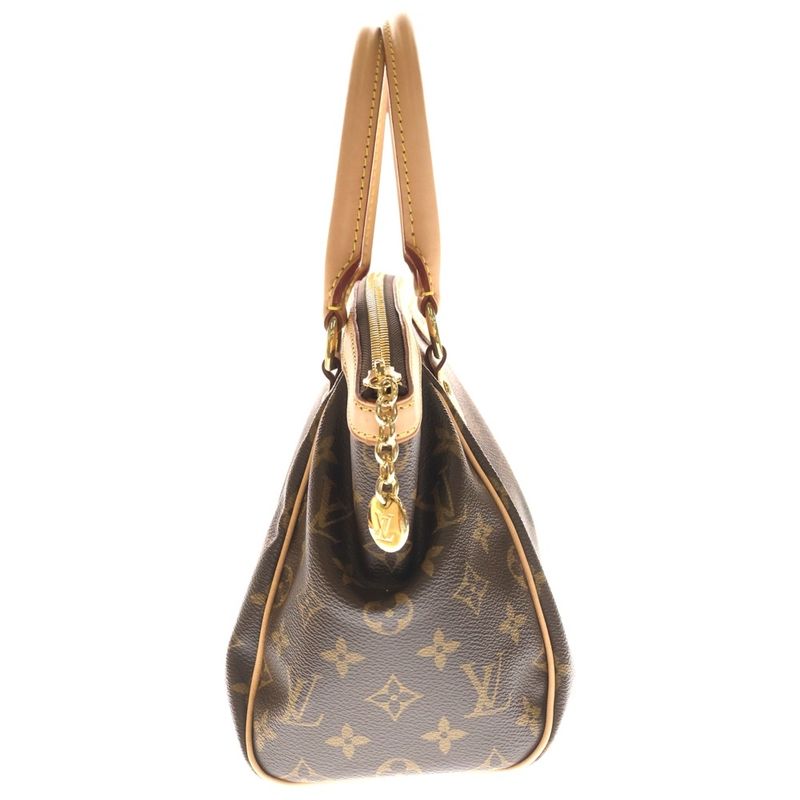 Louis Vuitton Monogram Divoli PM Handbag Brown Leather