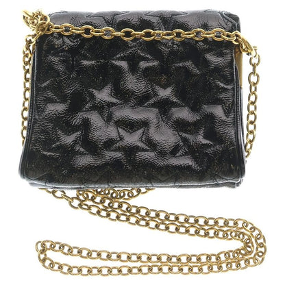 Saint Laurent Yves Star Motif Chain Shoulder Bag Black