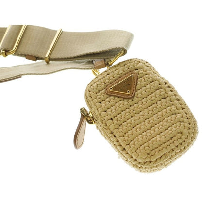 Prada Re Edition 2-Way Shoulder Bag Beige Laphia Gold