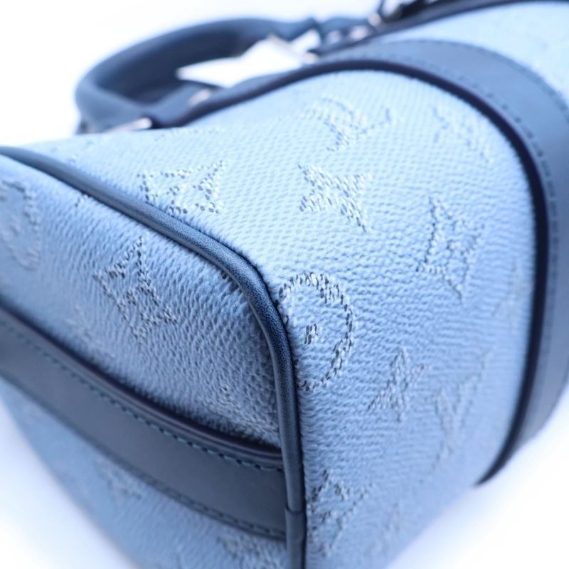 Louis Vuitton Monogram Heritage Speedy Bandouliere 25 2-Way Bag Handbag Navylight Blue