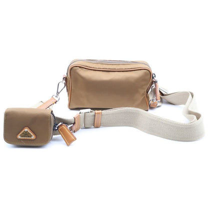 Prada Re-Nylon Shoulder Bag Beige