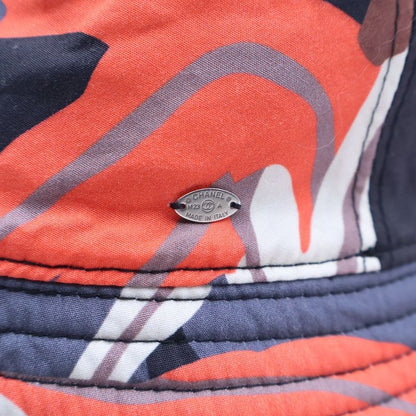Chanel CC Logo Camouflage Reversible Bucket Hat Black Orange
