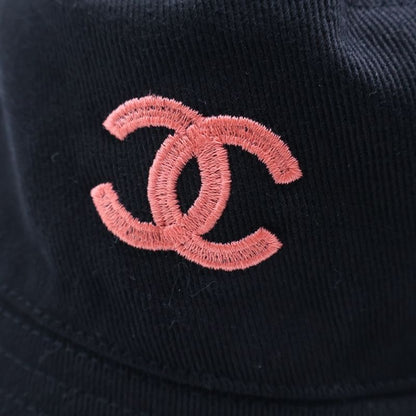Chanel CC Logo Camouflage Reversible Bucket Hat Black Orange