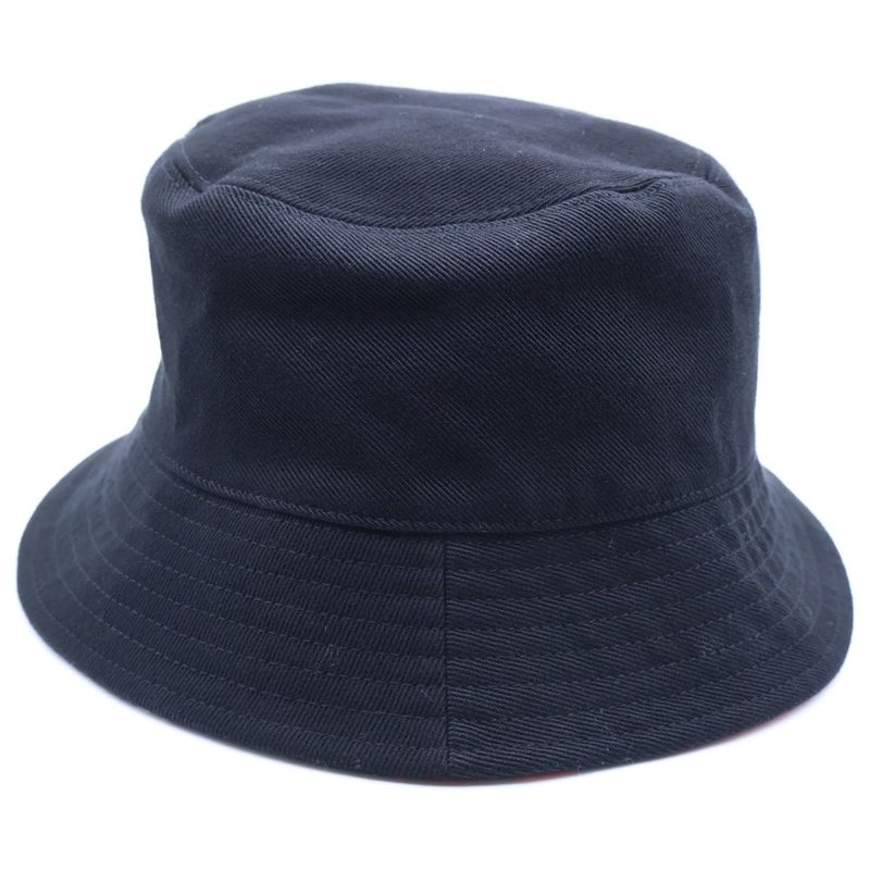 Chanel CC Logo Camouflage Reversible Bucket Hat Black Orange