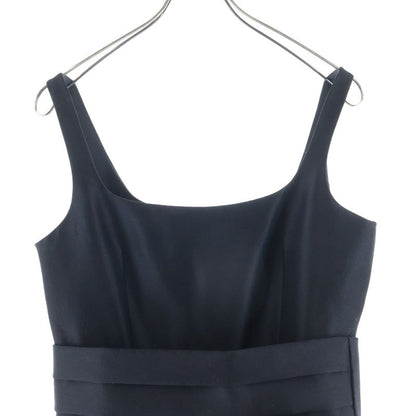 Dior Wool Silk Blend Sleeveless Dress Black