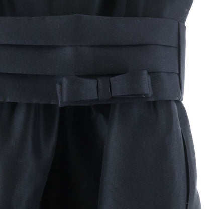 Dior Wool Silk Blend Sleeveless Dress Black