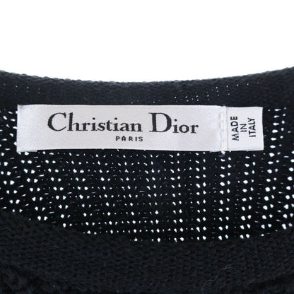 Dior Crew Neck Knit Dress Black