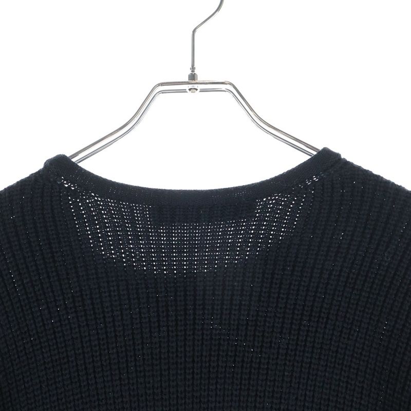 Dior Crew Neck Knit Dress Black