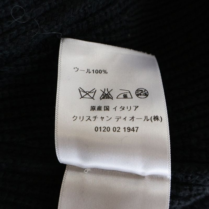 Dior Crew Neck Knit Dress Black