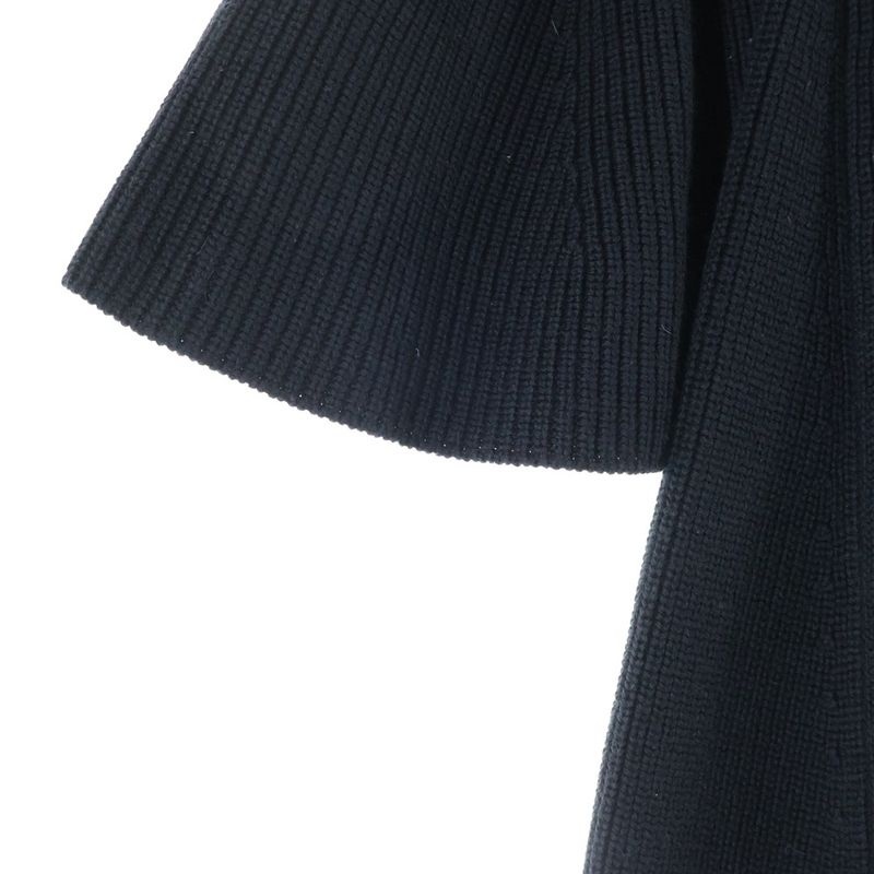 Dior Crew Neck Knit Dress Black