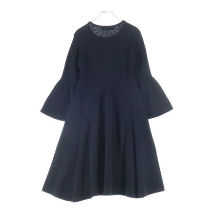 Dior Crew Neck Knit Dress Black