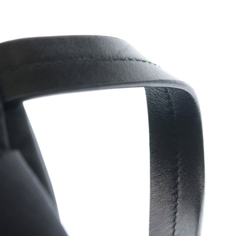 Prada Nylon Belt Bag Black Silver