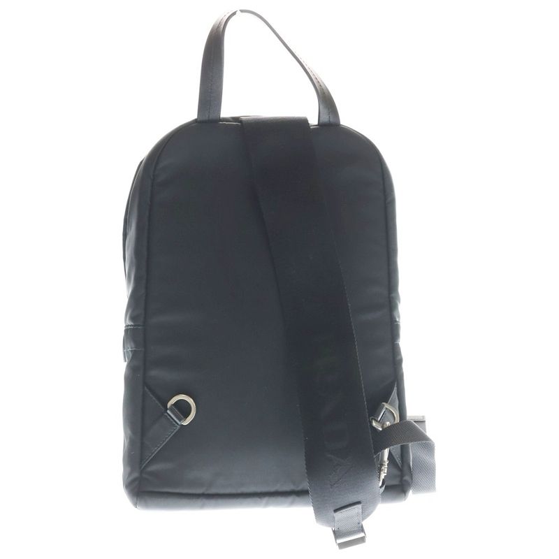 Prada Nylon Belt Bag Black Silver
