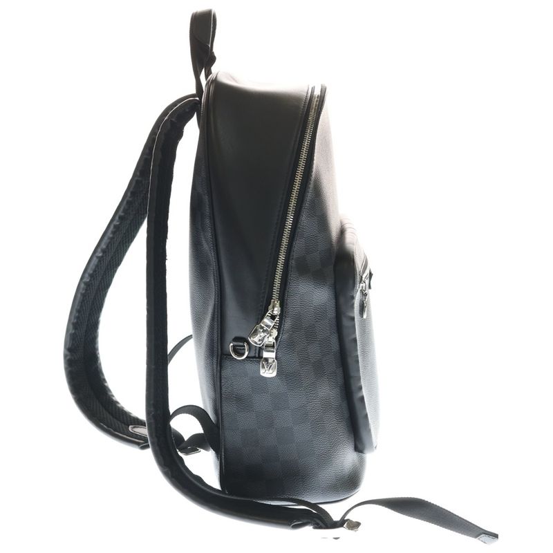 Louis Vuitton Damier Graphite Josh Backpack Silver Black