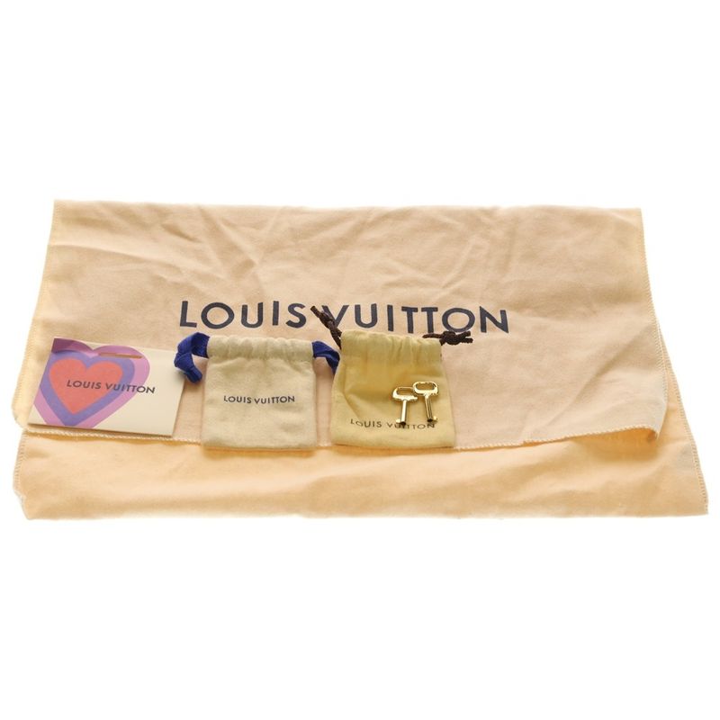 Louis Vuitton Monogram Pochette Mask Chain Shoulder Bag Black Brown Blue
