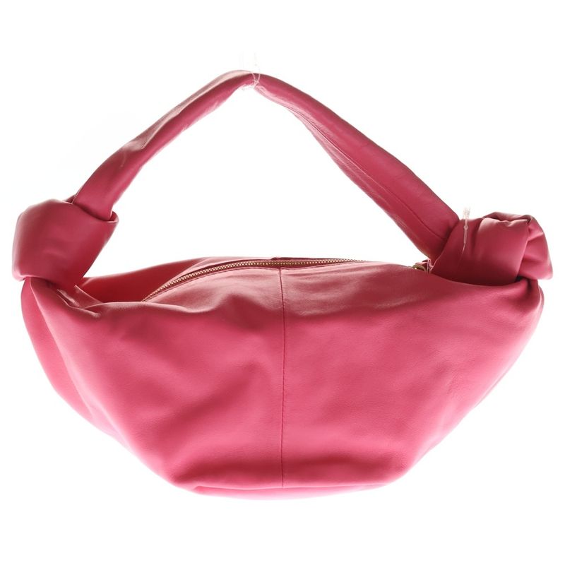 Bottega Veneta Double Knot Leather Mini Handbag Pouch Case Pink