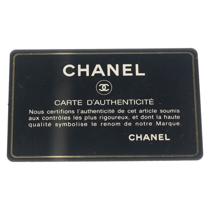 Chanel CC Logo Paris Biarritz Tote PM Handbag Black Leather Silver