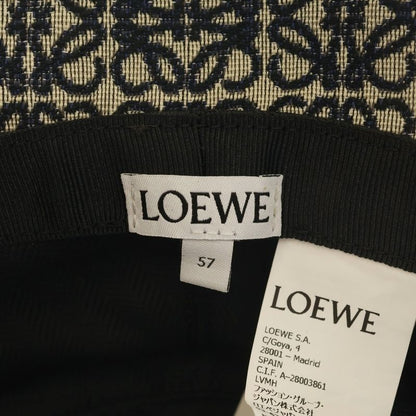 Loewe All Over Pattern Anagram Logo Herringbone Leather Bucket Hat