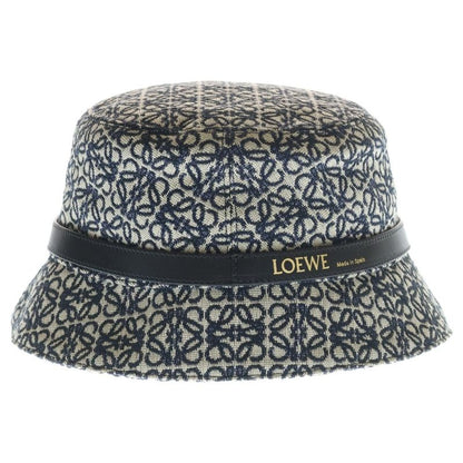 Loewe All Over Pattern Anagram Logo Herringbone Leather Bucket Hat