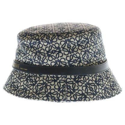 Loewe All Over Pattern Anagram Logo Herringbone Leather Bucket Hat