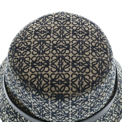 Loewe All Over Pattern Anagram Logo Herringbone Leather Bucket Hat