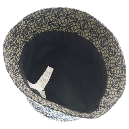 Loewe All Over Pattern Anagram Logo Herringbone Leather Bucket Hat