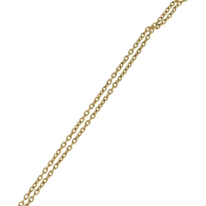 Louis Vuitton Collier Essential Guilloche Necklace Pendant Chain Gold