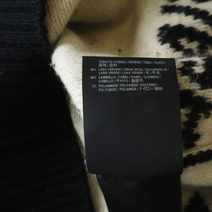 Balenciaga Logo Allover Crew Neck Knit Sweater Black