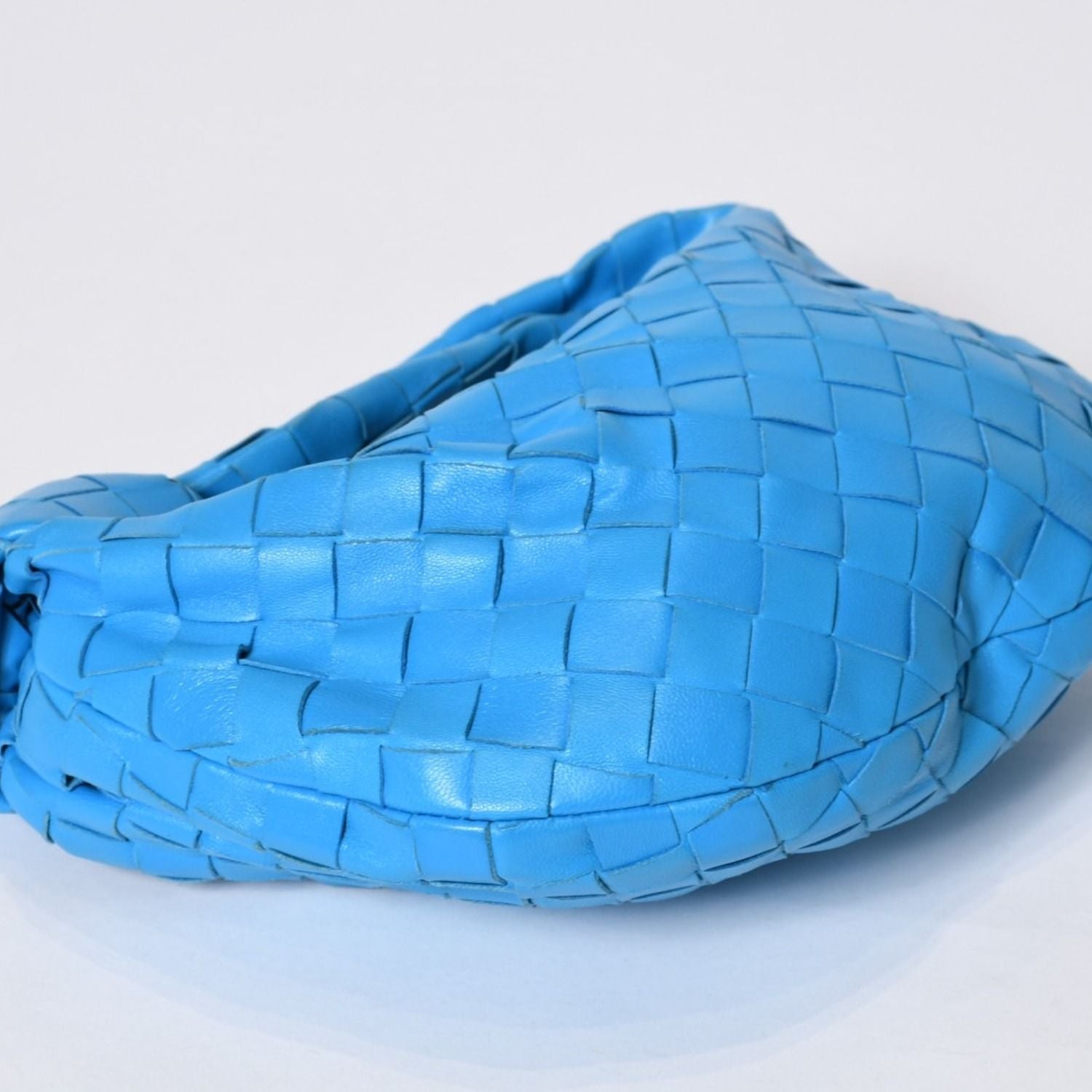 Bottega Veneta Mini Jodie Handbag Intrecciato Blue — view 7
