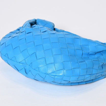 Bottega Veneta Mini Jodie Handbag Intrecciato Blue — view 6
