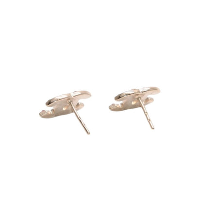 Chanel CC Logo Earrings 04 Color Stone Metal Gold Plated Multicolor — view 3