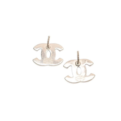 Chanel CC Logo Earrings 04 Color Stone Metal Gold Plated Multicolor — view 4