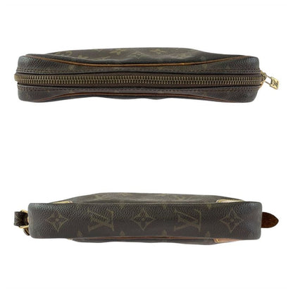 Louis Vuitton Monogram Marly Dragonne PM Brown Clutch