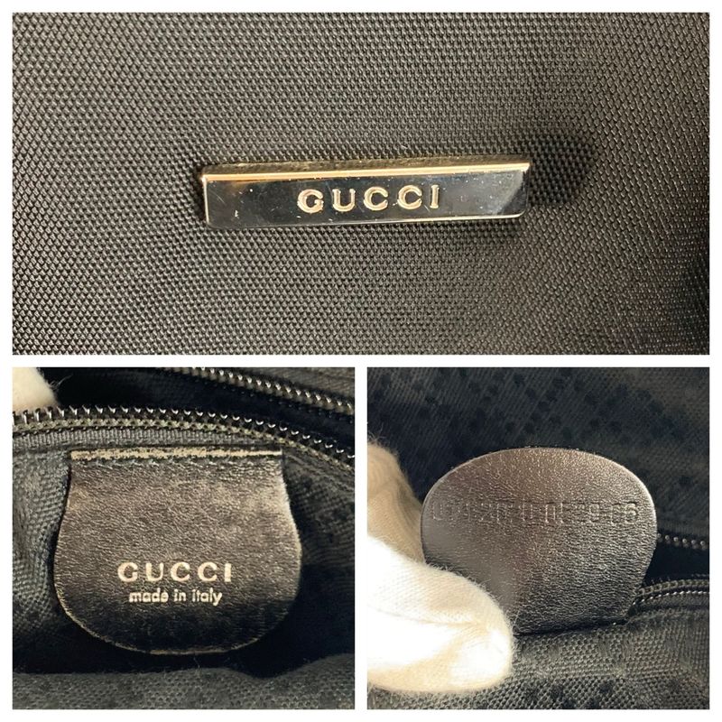 Gucci Black Nylon Leather 019 06 Tote