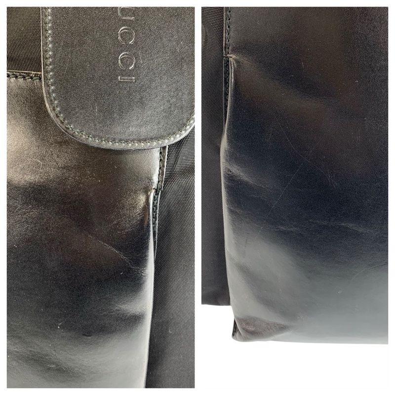 Gucci Black Nylon Leather 019 06 Tote
