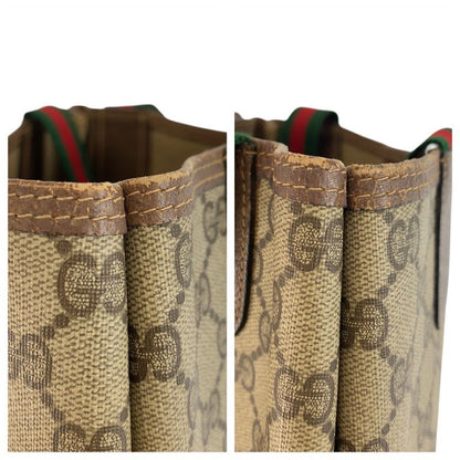 Gucci Vintage Sherry Leather Canvas