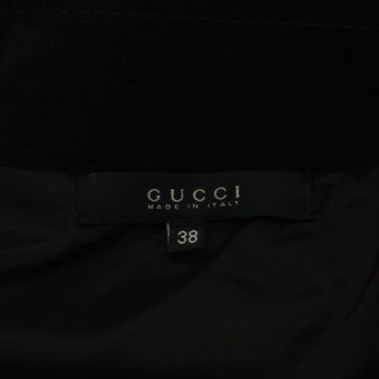 Gucci Tight Skirt Knee Length Suede 38 Brown