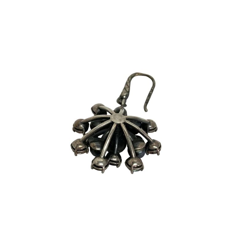 Bottega Veneta Earrings Silver Multi Flower X Multi