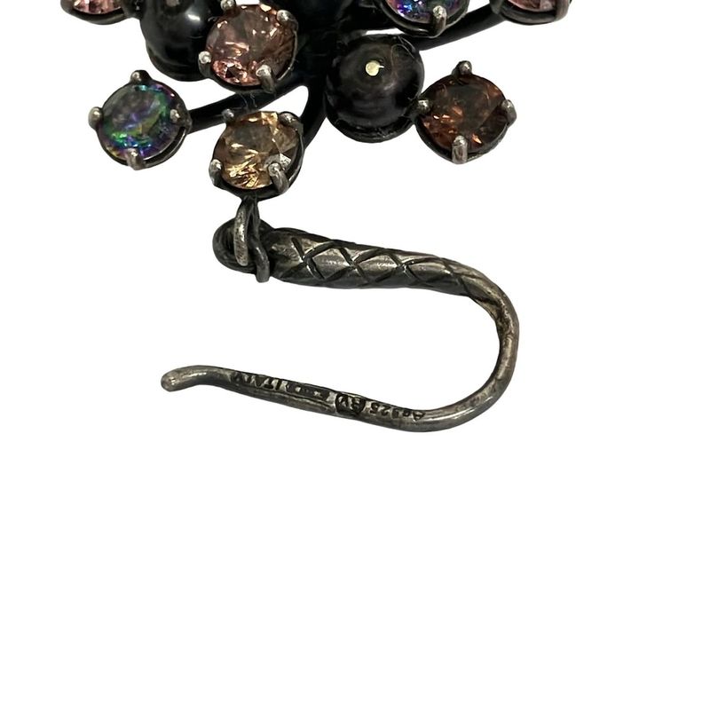 Bottega Veneta Earrings Silver Multi Flower X Multi