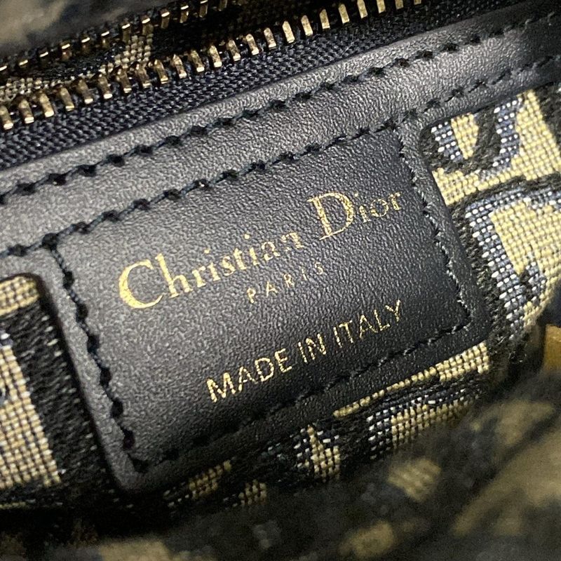 Dior Mini Bag Beige Navy Ivory Leather X X
