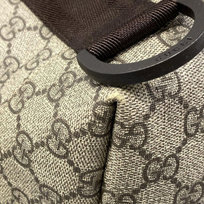 Gucci Backpack GG Plus Supreme Interlocking Dark Brown Beige Dark X