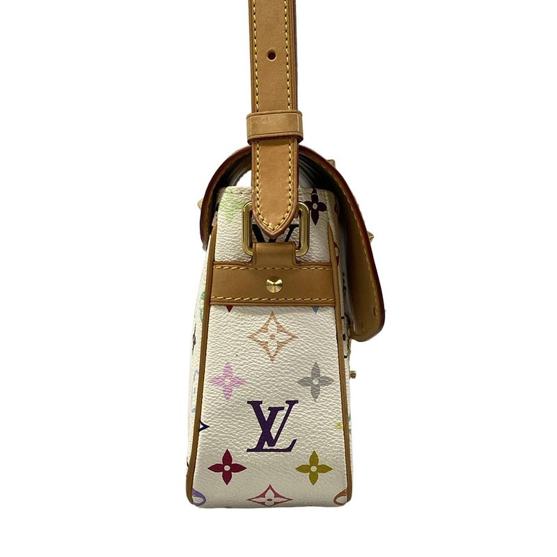 Louis Vuitton Shoulder Bag Monogram Multicolor Sologne Bron Leather