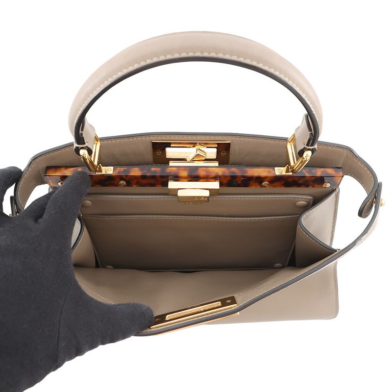 Fendi Peekaboo Icy 2-Way Shoulder Bag