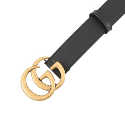 Gucci Belt Double Leather 70 Black