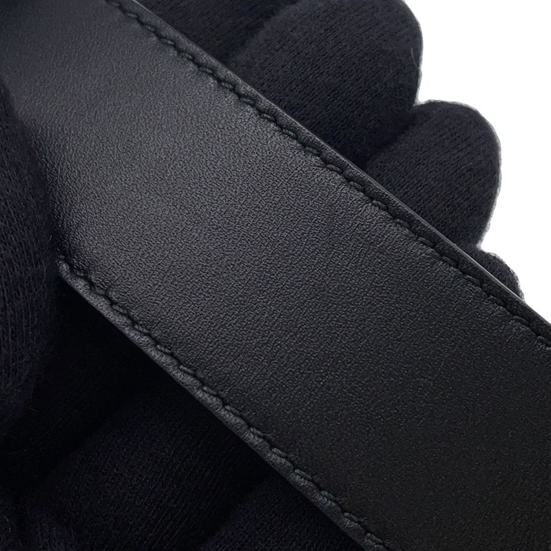 Gucci Belt Double Leather 70 Black